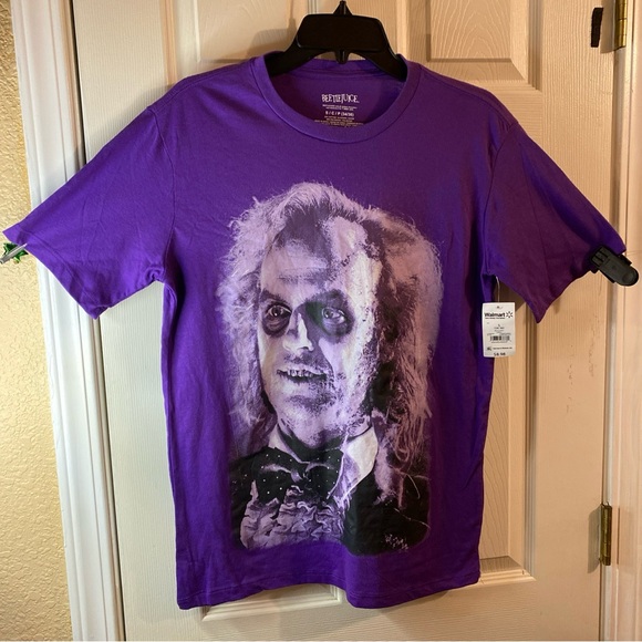 Beetlejuice Other - Beetlejuice Mens S SMALL 34/36 T-Shirt Graphic Tee Movie Classic Fun Adult Fan